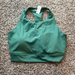 NWT! Green aerie sports bra
